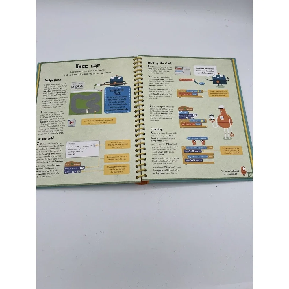 💻 Coding for Beginners Using Scratch – IR – Spiral-bound – VERY GOOD